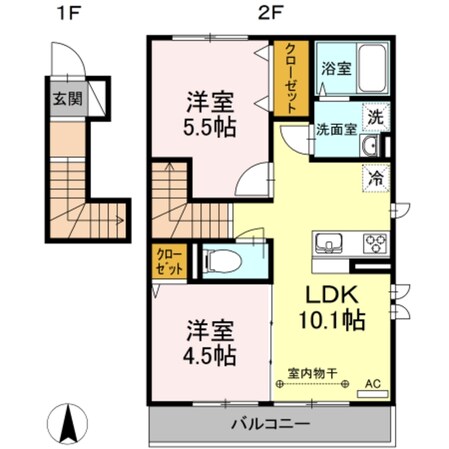 大黒屋ハイツ 一番館の物件間取画像